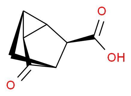(1S,2R,3R,4R,6S)-5-oxotricyclo[2.2.1.0<sup>2</sup>,<sup>6</sup>]heptane-3-carboxylic acid_分子结构_CAS_50703-32-7