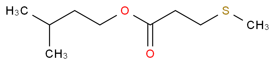 3-methylbutyl 3-(methylsulfanyl)propanoate_分子结构_CAS_93762-35-7