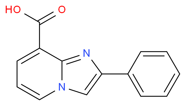 2-phenylimidazo[1,2-a]pyridine-8-carboxylic acid_分子结构_CAS_131862-27-6