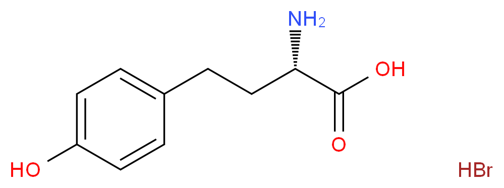 (2S)-2-amino-4-(4-hydroxyphenyl)butanoic acid hydrobromide_分子结构_CAS_141899-12-9