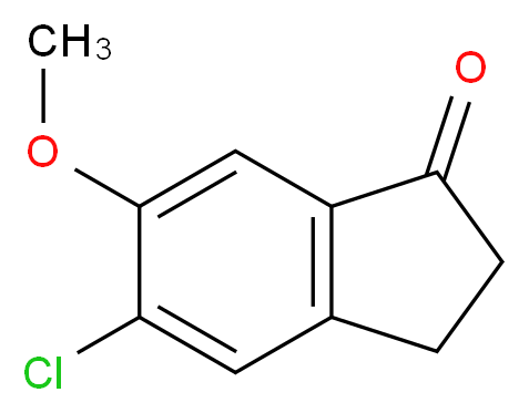 5-chloro-6-methoxy-2,3-dihydro-1H-inden-1-one_分子结构_CAS_344305-70-0