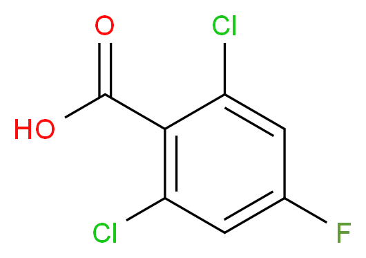 2,6-dichloro-4-fluorobenzoic acid_分子结构_CAS_232275-55-7