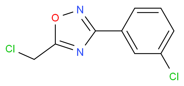 5-(chloromethyl)-3-(3-chlorophenyl)-1,2,4-oxadiazole_分子结构_CAS_51802-78-9)