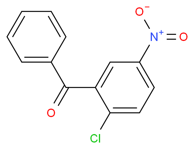 (2-chloro-5-nitrophenyl)(phenyl)methanone_分子结构_CAS_34052-37-4