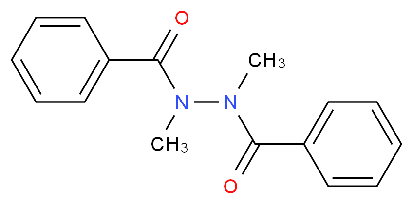 N'-benzoyl-N,N'-dimethylbenzohydrazide_分子结构_CAS_1226-43-3