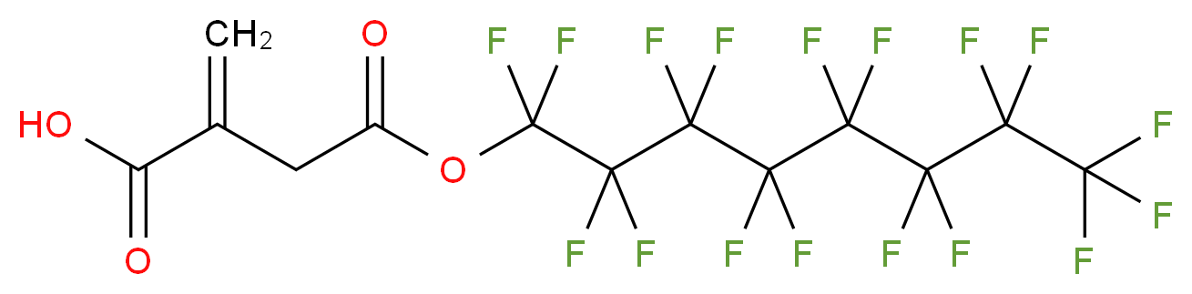 2-Methylene-4-oxo-4-[(perfluorooctyl)oxy]butanoic acid_分子结构_CAS_230295-05-3)