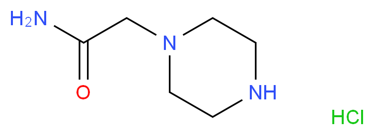 2-piperazin-1-ylacetamide hydrochloride_分子结构_CAS_55829-43-1)