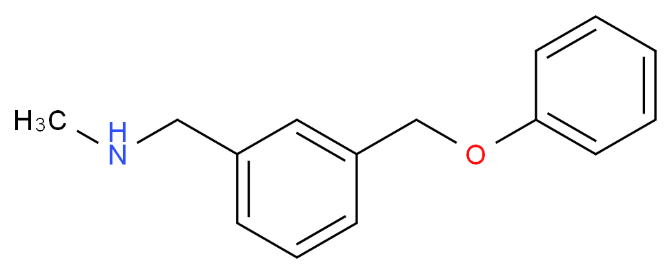 N-methyl-3-(phenoxymethyl)benzylamine_分子结构_CAS_910037-24-0)