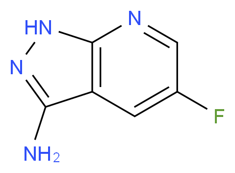 3-Amino-5-fluoro-1H-pyrazolo[3,4-b]pyridine_分子结构_CAS_1034667-22-5)