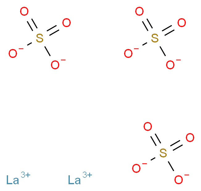 硫酸镧(III)_分子结构_CAS_10099-60-2)