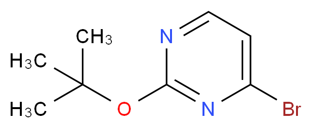 4-bromo-2-(tert-butoxy)pyrimidine_分子结构_CAS_959240-97-2