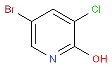 5-bromo-3-chloropyridin-2-ol_分子结构_CAS_58236-70-7
