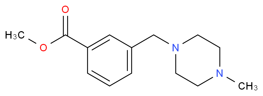 methyl 3-[(4-methylpiperazin-1-yl)methyl]benzoate_分子结构_CAS_658689-29-3)