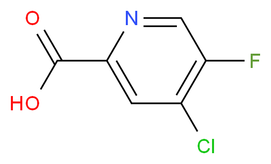 4-chloro-5-fluoropyridine-2-carboxylic acid_分子结构_CAS_1060802-35-8