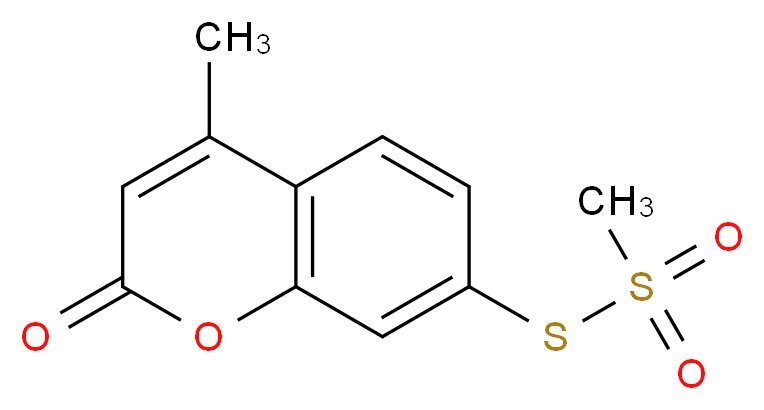 7-(methanesulfonylsulfanyl)-4-methyl-2H-chromen-2-one_分子结构_CAS_1076198-63-4