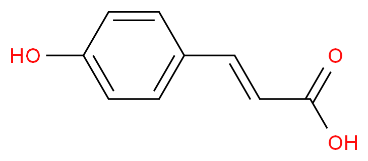 反-4-羟基肉桂酸_分子结构_CAS_501-98-4)