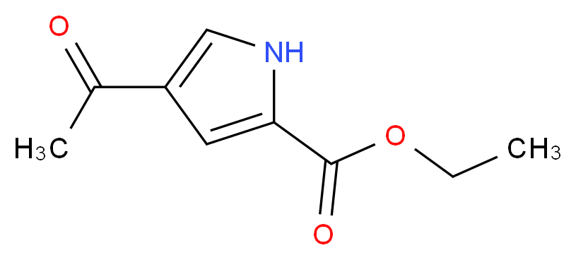 ethyl 4-acetyl-1H-pyrrole-2-carboxylate_分子结构_CAS_119647-69-7