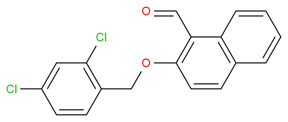 2-[(2,4-Dichlorobenzyl)oxy]-1-naphthaldehyde_分子结构_CAS_)