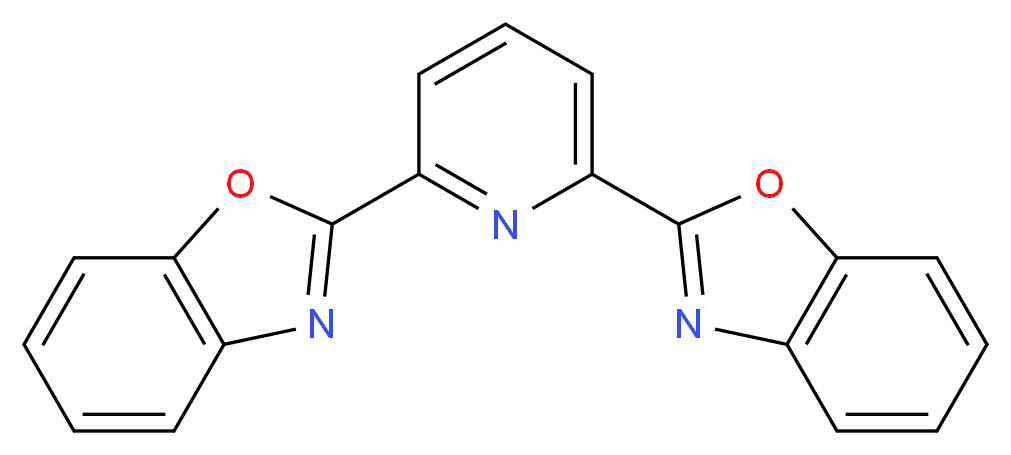 2-[6-(1,3-benzoxazol-2-yl)pyridin-2-yl]-1,3-benzoxazole_分子结构_CAS_33858-36-5