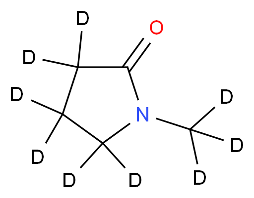 N-甲基-d3-2-吡咯烷酮-d6_分子结构_CAS_185964-60-7)