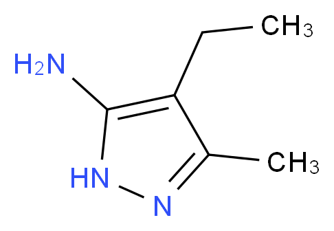 4-ethyl-3-methyl-1H-pyrazol-5-amine_分子结构_CAS_151521-79-8