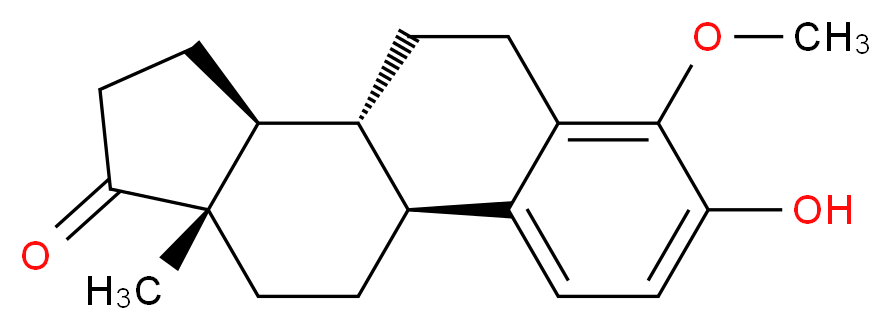 (1S,10R,11S,15S)-5-hydroxy-6-methoxy-15-methyltetracyclo[8.7.0.0<sup>2</sup>,<sup>7</sup>.0<sup>1</sup><sup>1</sup>,<sup>1</sup><sup>5</sup>]heptadeca-2,4,6-trien-14-one_分子结构_CAS_58562-33-7