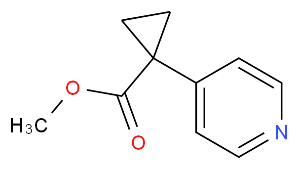 Methyl 1-(pyridin-4-yl)cyclopropanecarboxylate_分子结构_CAS_1354940-74-1)