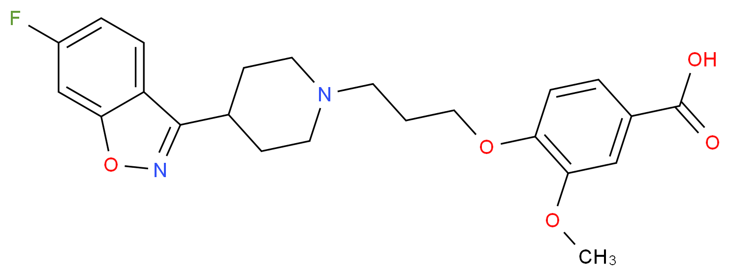 Iloperidone Carboxylic Acid_分子结构_CAS_475110-48-6)