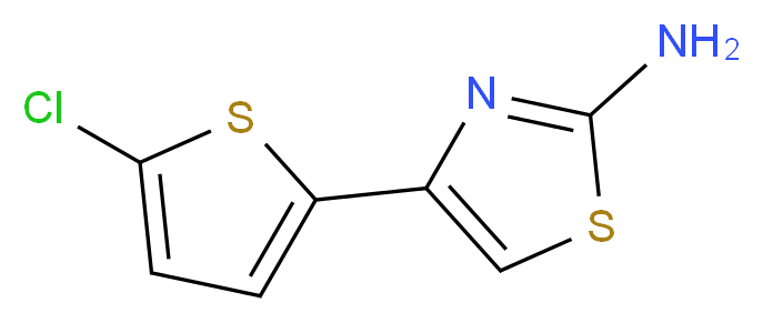 4-(5-Chloro-thiophen-2-yl)-thiazol-2-ylamine_分子结构_CAS_)