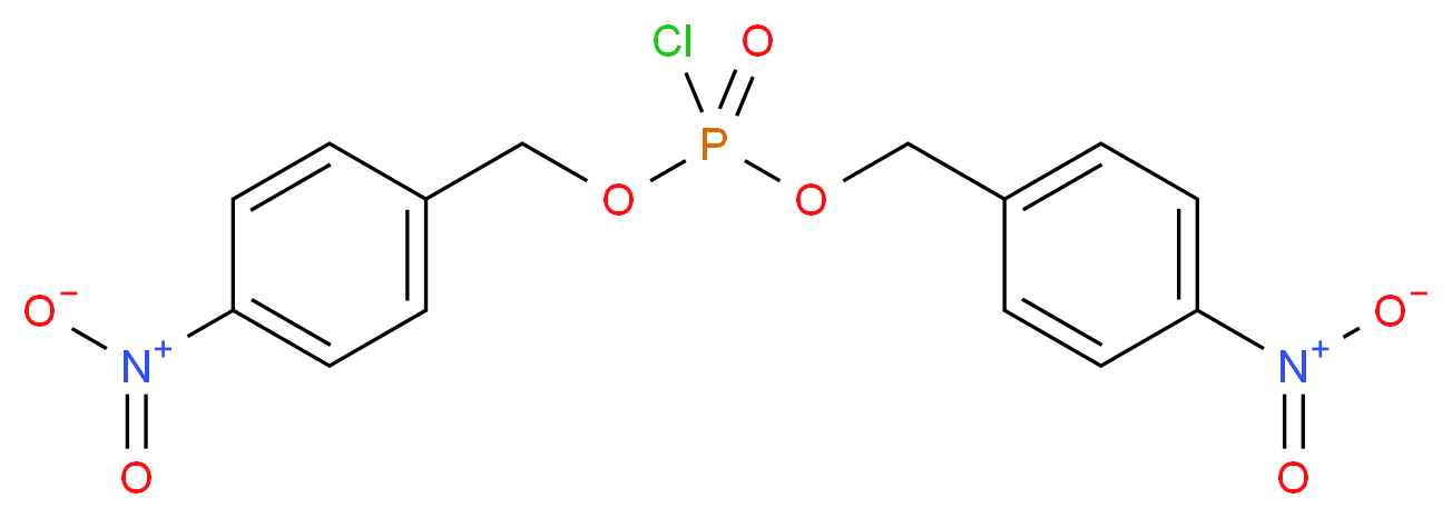 bis(4-nitrophenyl)methyl chlorophosphonate_分子结构_CAS_57188-46-2