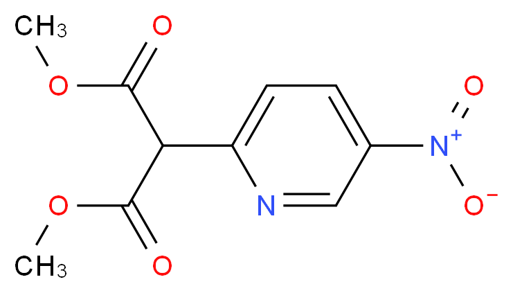 Dimethyl 2-(5-nitro-2-pyridinyl)malonate_分子结构_CAS_)