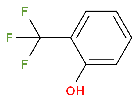 2-(trifluoromethyl)phenol_分子结构_CAS_)