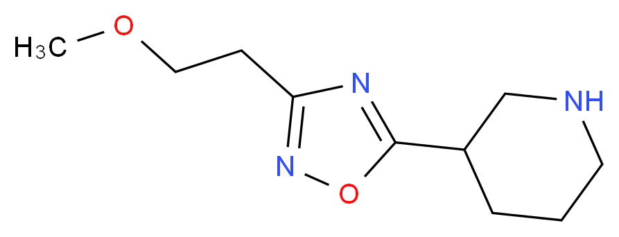 3-[3-(2-methoxyethyl)-1,2,4-oxadiazol-5-yl]piperidine_分子结构_CAS_915920-01-3)