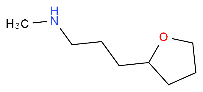 methyl[3-(oxolan-2-yl)propyl]amine_分子结构_CAS_7179-89-7