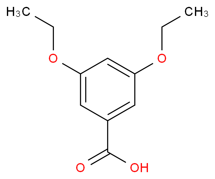 3,5-diethoxybenzoic acid_分子结构_CAS_124480-95-1