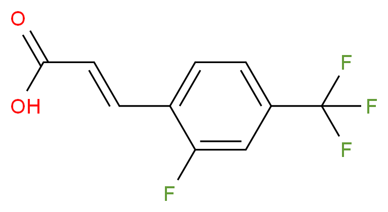 2-Fluoro-4-(trifluoromethyl)cinnamic acid_分子结构_CAS_)