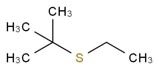 2-(ethylsulfanyl)-2-methylpropane_分子结构_CAS_14290-92-7