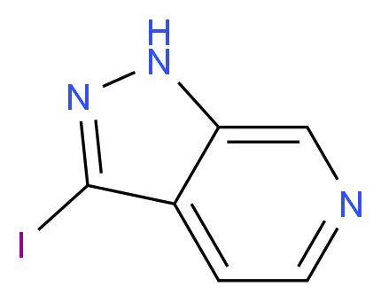 3-Iodo-1H-pyrazolo[3,4-c]pyridine_分子结构_CAS_1082040-63-8)