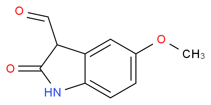 5-Methoxy-2-oxoindoline-3-carbaldehyde_分子结构_CAS_52508-88-0)