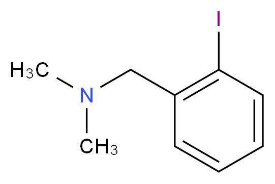 [(2-iodophenyl)methyl]dimethylamine_分子结构_CAS_10175-33-4