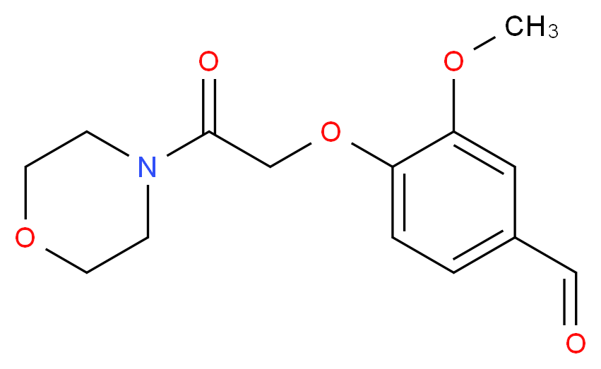 3-Methoxy-4-(2-morpholin-4-yl-2-oxo-ethoxy)-benzaldehyde_分子结构_CAS_31438-76-3)