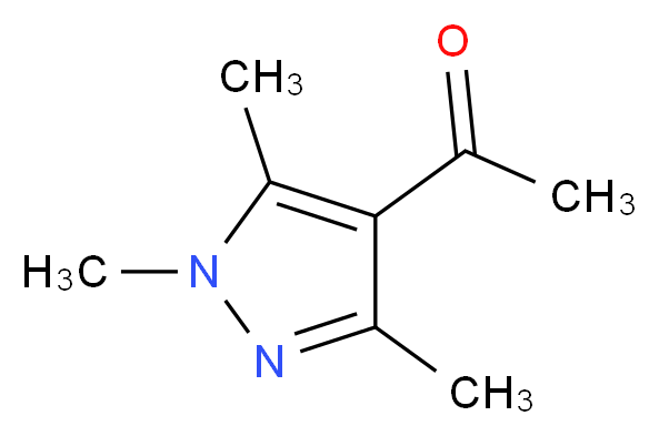 1-(trimethyl-1H-pyrazol-4-yl)ethan-1-one_分子结构_CAS_1125-28-6