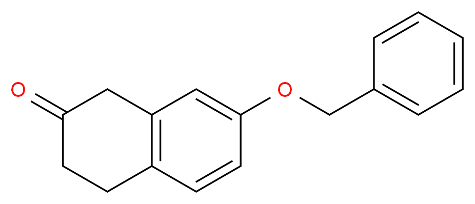 7-BENZYLOXY-3,4-DIHYDRO-1H-NAPHTHALEN-2-ONE_分子结构_CAS_71048-42-5)