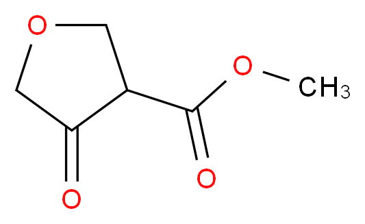 methyl 4-oxooxolane-3-carboxylate_分子结构_CAS_57595-23-0