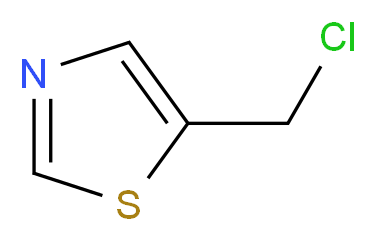 5-CHLOROMETHYLTHIAZOLE_分子结构_CAS_45438-77-5)