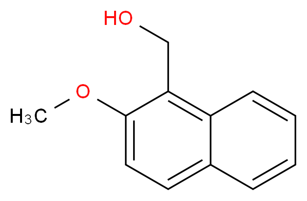 (2-methoxynaphthalen-1-yl)methanol_分子结构_CAS_40696-22-8