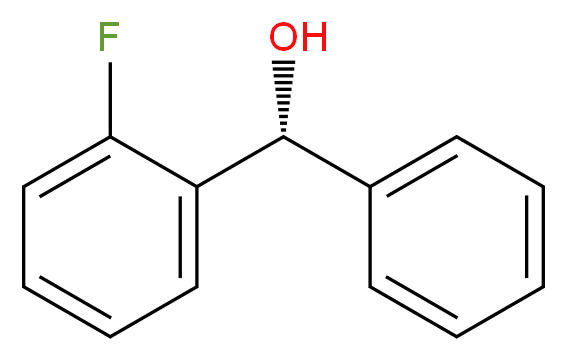 (R)-(2-fluorophenyl)(phenyl)methanol_分子结构_CAS_143880-81-3