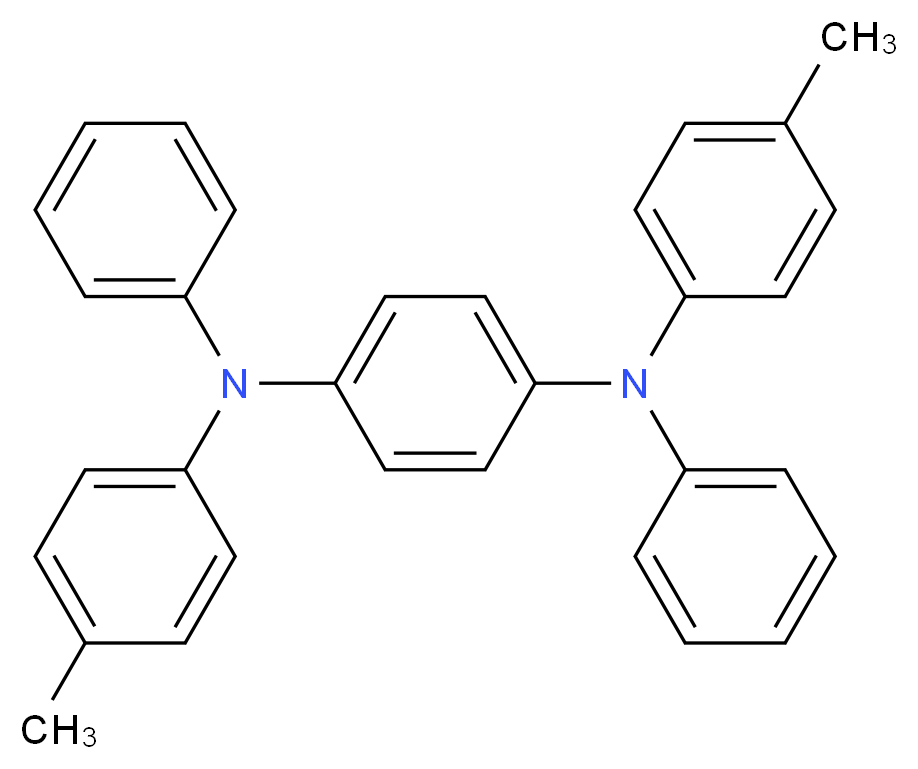 N,N′-二苯基-N,N′-二-对甲苯基苯-1,4-二胺_分子结构_CAS_138171-14-9)