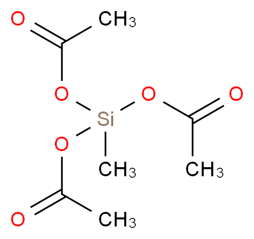 bis(acetyloxy)(methyl)silyl acetate_分子结构_CAS_4253-34-3