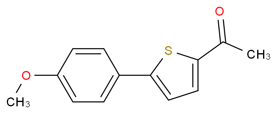 2-Acetyl-5-(4-methoxyphenyl)thiophene_分子结构_CAS_38401-67-1)